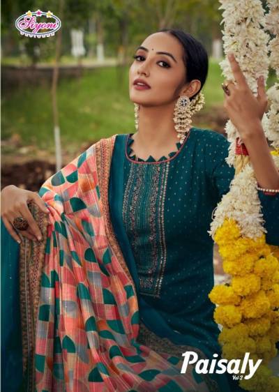 Paisaly Vol 2 By Siyoni Designer Embroidery Attractive Salwar Suit Collection
